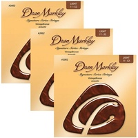 3 x Dean Markley 2002 Vintage Bronze 85/15 Acoustic Guitar Strings 11 - 52