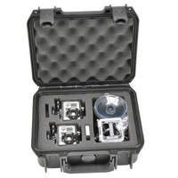 SKB 3i-0907-4-012 Waterproof GoPro Camera Carrying Case Holds 2 with accessories