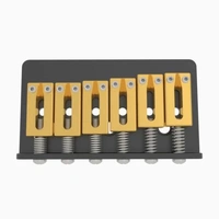 Hipshot 6 String Hardtail Guitar Bridge - Modern - Gold - 11mm spacing