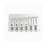 Hipshot 6 String Hardtail Bridge - .430" 11mm Spacing Stainless Steel