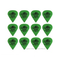  Dunlop Tortex Sharp Green 412R 0.88mm Picks 12 x Guitar Picks / Plectrums