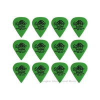Dunlop Tortex Sharp Green 412R 0.88mm Picks 12 x Guitar Picks / Plectrums