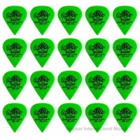 20 Picks 412R Dunlop Tortex Sharp Green 0.88mm Picks Guitar Picks Plectrums 