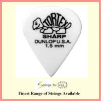 Dunlop 412R1.50 Tortex Sharp White 1.50mm 72 picks Bulk Bag Guitar Picks