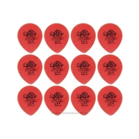 12 Picks Dunlop Tortex Tear Drop Red Picks 0.50 mm  Guitar Picks / Plectrums 