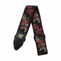 Ernie Ball 4142 Red Rose  Jacquard Strap -  Guitar Strap