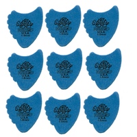 9 Picks Dunlop Tortex Fin Guitar Picks blue 1.0mm Guitar Picks / Plectrums