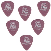 Dunlop 417R Gator Grip 6 x 0.71 mm  Picks / Plectrums 6 x Violet picks