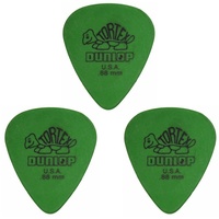 Dunlop Standard Tortex 3 Picks Green 0.88 mm Guitar Picks / Plectrums