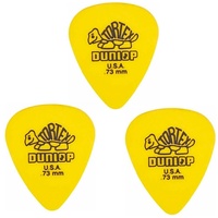 Dunlop Standard Tortex 3 Picks Yellow 0.73 mm Guitar Picks / Plectrums