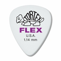 Dunlop 428R1.14 Dunlop Tortex Flex Standard 1.14mm Purple Guitar Picks - 72 Pack