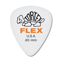 Dunlop 428R0.60 Dunlop Tortex Flex Standard 0.60mm Orange  Guitar Picks 72 Pack