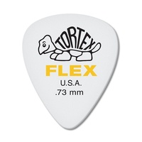 Dunlop 428R0.73 Dunlop Tortex Flex Standard 0.73mm Yellow Guitar Picks - 72 Pack