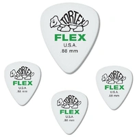 Dunlop Tortex Flex Standard 0.88mm Green Guitar Picks - 4 picks