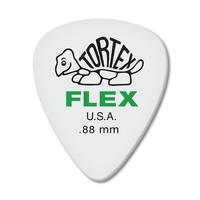 Dunlop 428R0.88 Dunlop Tortex Flex Standard 0.88mm Green Guitar Picks - 72 Picks