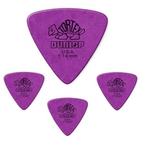 Dunlop Triangle Tortex 4 Picks Purple 1.14 mm Guitar/Bass Picks / Plectrums