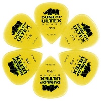 Dunlop Ultex Sharp 6 Picks 0.73 mm Guitar Picks / Plectrums 433R Dunlop