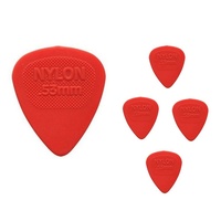 Dunlop Nylon MIDI 5 x Red 0.53mm Guitar Picks / Plectrums 443R Dunlop USA