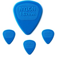 Dunlop Midi Nylon Guitar Picks Blue Gauge 1.07  - 4  picks 43R1.07