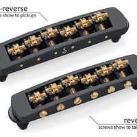 Schaller Guitar Bridge-LP Non-Reverse STM (M5) Black