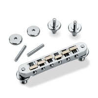 Schaller Guitar Bridge GTM powered by KTS Titanium Saddles  Chrome