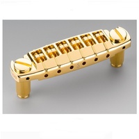Schaller Signum Locking Guitar Bridge - Gold Made in Germany 12350500