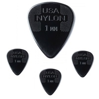 Dunlop Standard Nylon Guitar Picks 4 Picks 44R1.0 1.0 mm Black