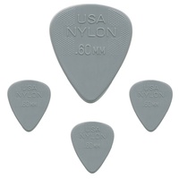 Dunlop Standard Nylon Guitar Picks 4 Picks 44R.60 0.60mm Light Grey