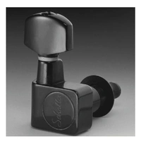 Schaller Machines 6-in-L - F-Series Black Chrome 10560420 set of 6 Guitar Tuners