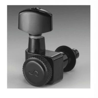 Schaller Locking Machines set 6-in-Line  F Series Black Chrome 10560420.01.50