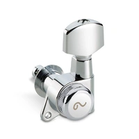 Schaller Locking Machines 6 in Line Chrome - Lefty - Reverse Headstock