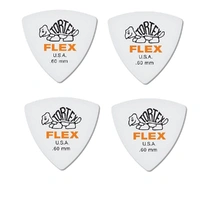 Dunlop Tortex Flex Orange Triangle Guitar Picks 0.60 mm , 4 picks