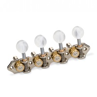 Schaller GrandTune Mandolin Tuners / Machines A style Slotted Nickel / Pearl