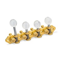 Schaller Grand Tune Mandolin Tuners F style  solid headstock Satin Gold Set of 8