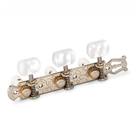 Schaller Grandtune  Classical Lyre  Nickel / PWS  White Rollers