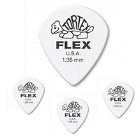 Dunlop 4681.35 Tortex Flex Jazz III Guitar Picks 4 Picks Black  1.35mm