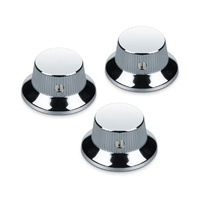 Schaller Guitar Strat Knobs (Set Of 3) Chrome -15010200