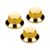 Schaller Guitar Strat Knobs (Set Of 3) Gold -15010500