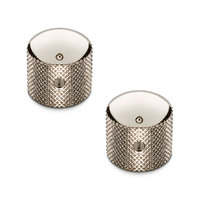 Schaller Guitar Dome Knurled Knobs (Set Of 2) Nickel-15020100
