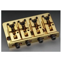 Schaller Bass Guitar Bridge (4-Str) 2000 Series Gold  - 12160500