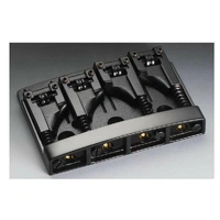 Schaller Bass Guitar Bridge 4-String Bass 3D Black Chrome  12130400
