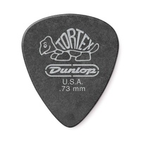 72 Picks Dunlop Tortex Pitch Black 0.73 mm Standard Guitar Picks 