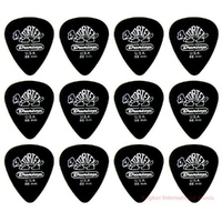 12 Picks Dunlop Pitch Black Tortex Guitar Picks Plectrums 0.88 mm Gauge 