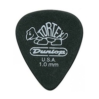 Dunlop Tortex Pitch Black 1.0 mm Standard  Guitar Picks - Bag of 72
