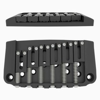 Hipshot 4IBG06B 6-String Ibby HM Retrofited Ibanez Guitar Bridge, Black