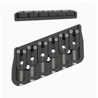Hipshot 6 String Multi-Scale Fixed Guitar Bridge .125 Height - 21 Degree
