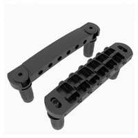 Hipshot 6 String Tone-A-Matic Guitar Bridge and Tailpiece Kit Black