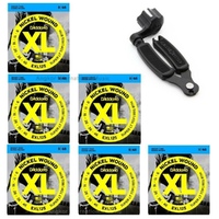 6 x D'Addario EXL125 Electric Guitar Strings 9 - 46  + Pro String / Peg Winder