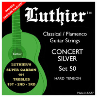 Luthier Set 50 Super Carbon 101 Classical Guitar Strings Hard Tension