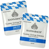 2 x Hannabach 500HT Classical Guitar Strings High Tension Made in Germany 500-HT